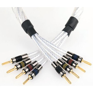 QED Genesis Silver Spiral Bi Wire Speaker Cable - Per Metre