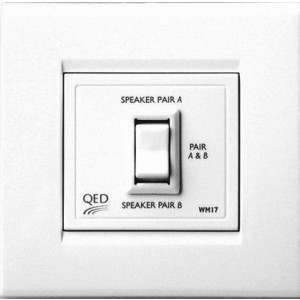 QED WM17 Wall Mount Stereo Speakers Switch (Series)