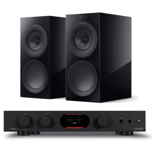 Audiolab 7000A Integrated Amplifier with KEF R3 Meta Bookshelf Speakers