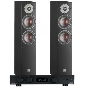 Audiolab 6000A Amplifier with Dali Oberon 5 Floorstanding Speakers