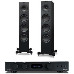 Audiolab 6000A Amplifier with KEF Q550 Floorstanding Speakers