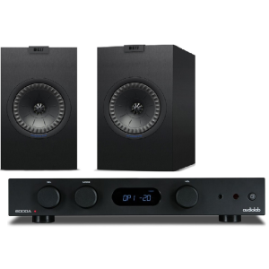 Audiolab 6000A + KEF Q150 Package - Black Satin