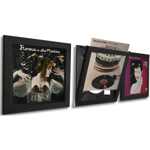 Art Vinyl Play and Display LP Frame Triple Pack Black