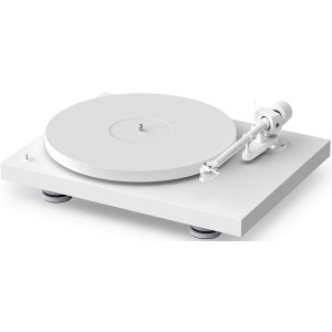 Pro-Ject Debut Pro Turntable White Ltd Edition - Angle