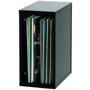 Glorious Record Box 55 Vinyl Record Storage Black
