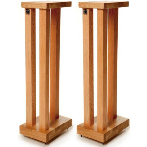 Hi-Fi Racks 600mm Slimline Speaker Stands - Cherry