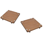Atacama Monoplinth Eco 70/80 SE Isolation Platform Supports (Pair) - Dark Bamboo
