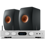 Audiolab 6000A Play Amplifier Streamer and KEF LS50 Meta Speakers Silver