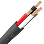 QED QX16/4 Outdoor 4-Core Black Speaker Cable - Per Metre