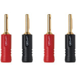 QED Screwloc Banana Plugs - 4 Pack