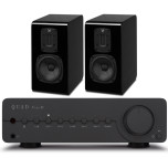 Quad Vena II Amplifier and S1 Speakers Package - Piano Black