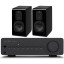 Quad Vena II Amplifier and S1 Speakers Package - Piano Black