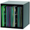 Glorious Record Box 110 Vinyl Record Storage Black