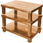 Hi-Fi Racks Podium Reference Hi-Fi 3 Shelf Stand Oak