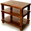 Hi-Fi Racks Podium Reference Hi-Fi 3 Shelf Stand Walnut
