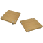 Atacama Monoplinth Eco 70/80 SE Isolation Platform Supports (Pair) - Light Bamboo