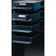 Cyrus Hark 4 Shelf Hi-Fi Stand front angle with units