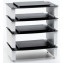 Custom Design Milan Inert Acoustic 4 Shelf Hi-Fi Stand