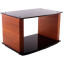 Custom Design Milan Vinyl Storage Stand Cherry Black Glass