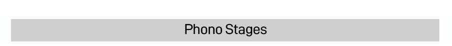 Classic Phono Stages