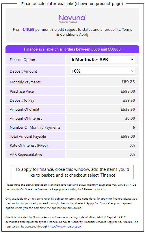 Finance calculator